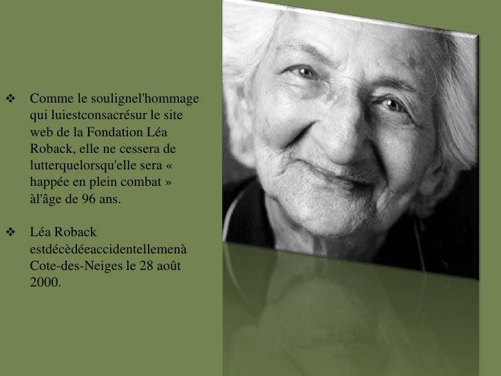 Fondation Lea Roback : LEA ROBACK FOUNDATION – QQVSPA