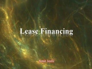 Lease financing