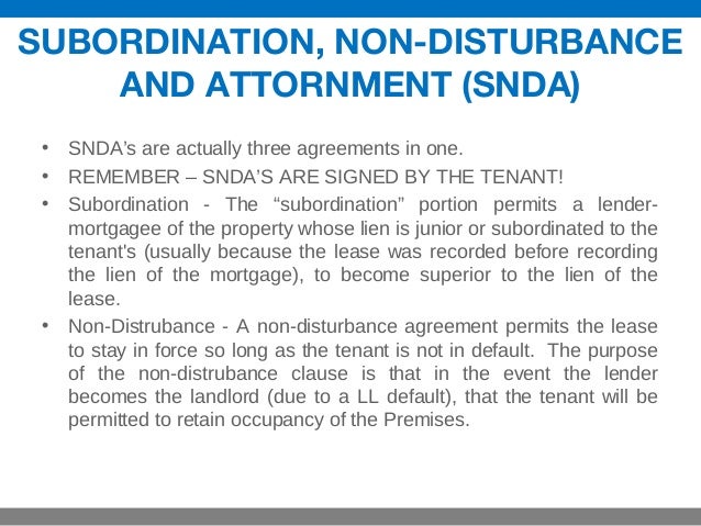 Snda Form.pdf Who Orders the SNDA? Unpacking the Power Players in Commercial Real ...