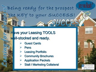 Leasing For Success | PPT