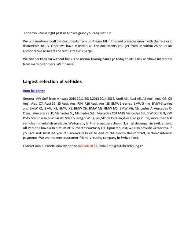 Leasing Ohne Bank