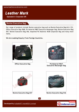 office bag/laptop bag/rexine bag/file bag