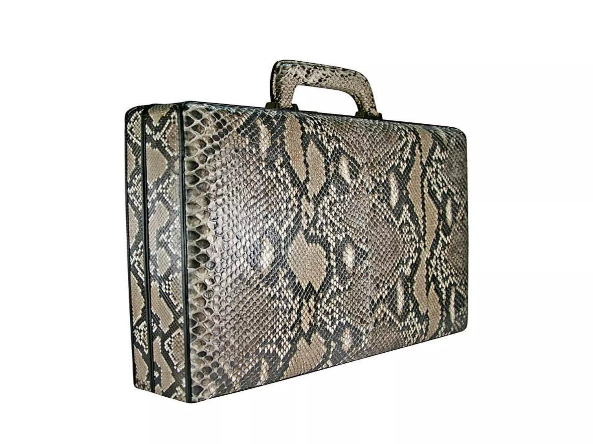 Leather attache cases   snake leather (python)