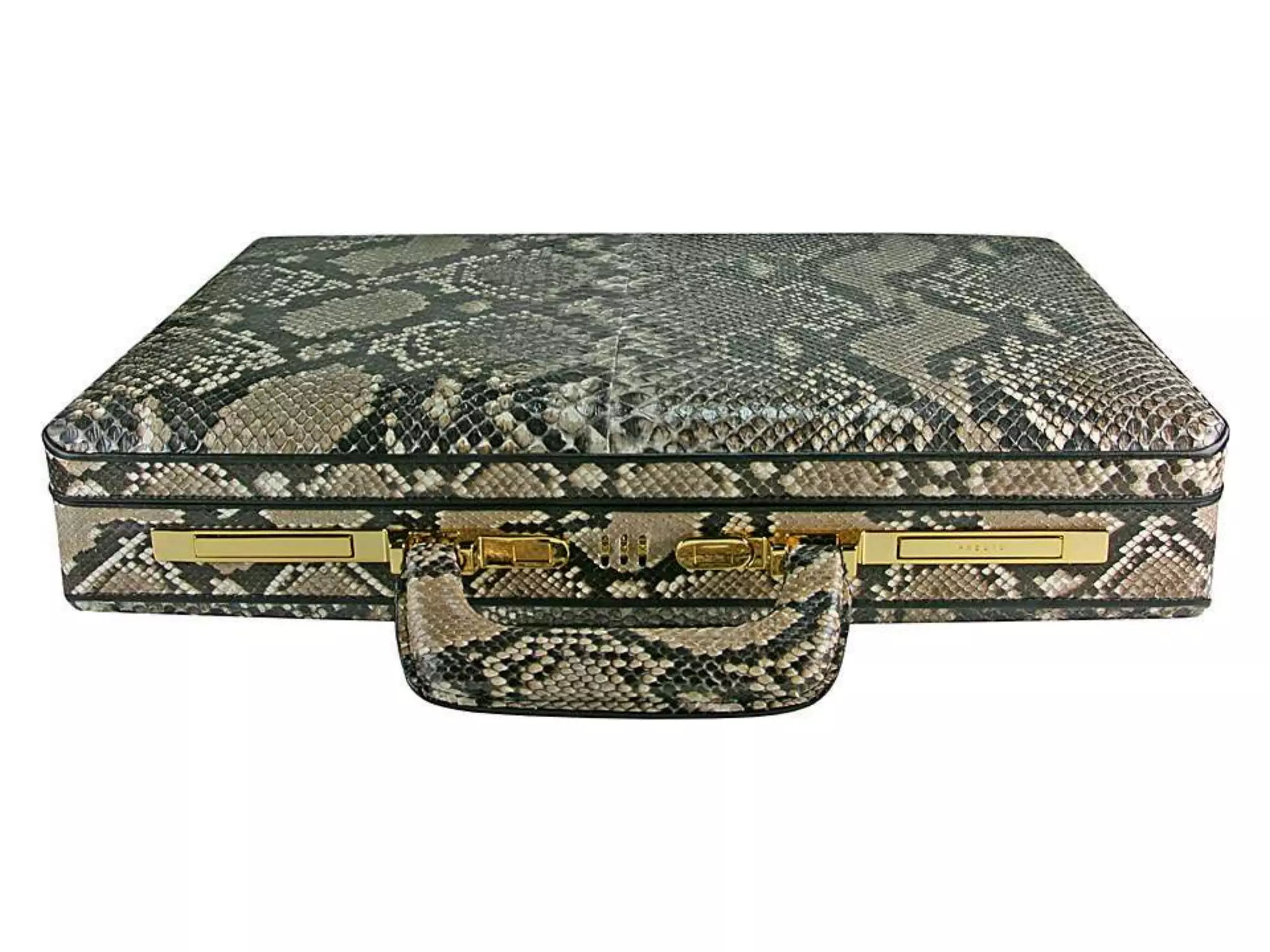 Leather attache cases   snake leather (python)
