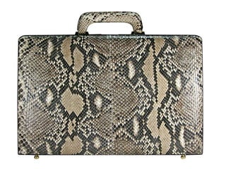 Leather attache cases   snake leather (python)