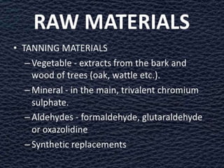 Leather Industry | Applied Chemistry | PPT