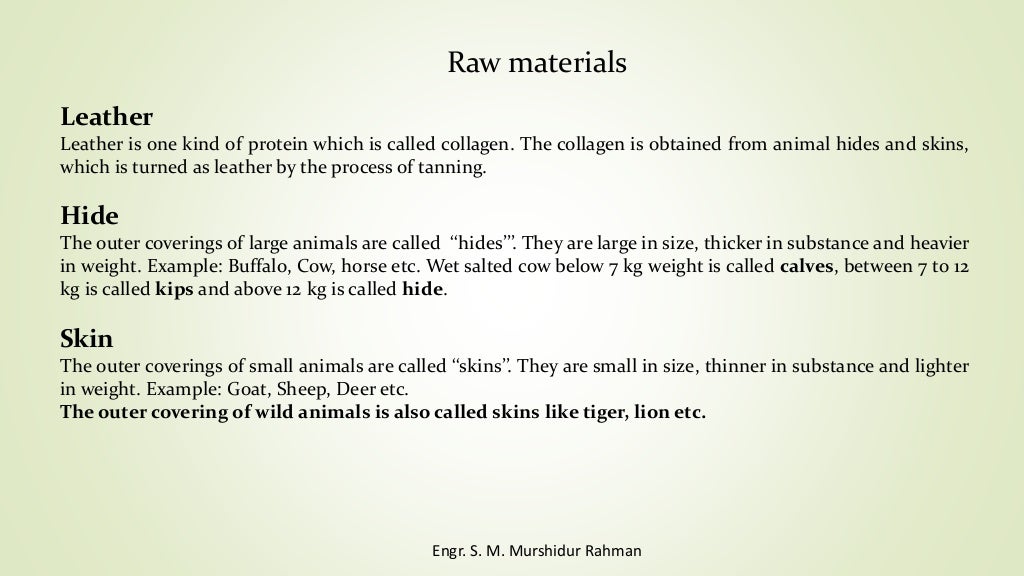 Leather Manufacturing Process | PPTX