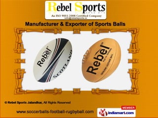 Manufacturer & Exporter of Sports Balls
 