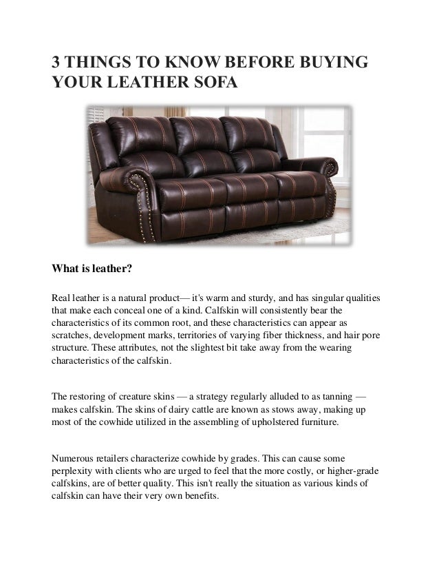 Leather Sofa Buying Hacks