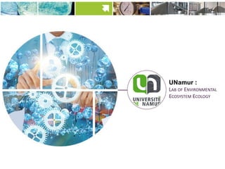 UNamur :
LAB OF ENVIRONMENTAL
ECOSYSTEM ECOLOGY
 
