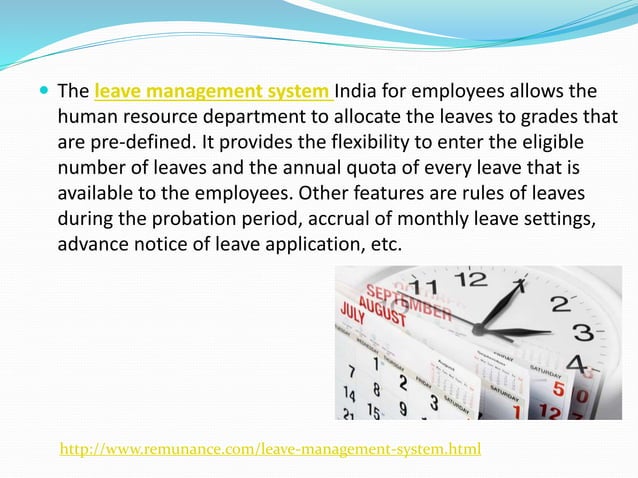 Leave Management System Pptx