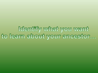 Use a family history database to record information about your familyfamilysearch.orgDownload PAF 5.2 free