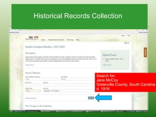 Historical Records CollectionScroll down