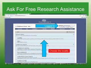 Ask For Free Research AssistanceAlso forums.familysearch.org