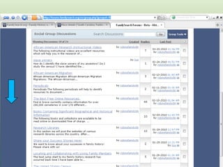 Join the African-American Social Group at http://forums.familysearch.org/en/group.php?groupid=45Social Groups