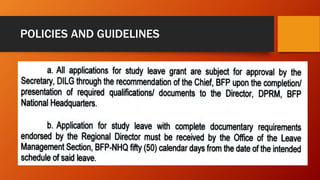 POLICIES AND GUIDELINES
 