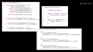 B E F O R E S R PB E F O R E O C P
 