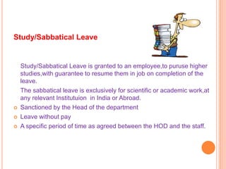 Leave Policy