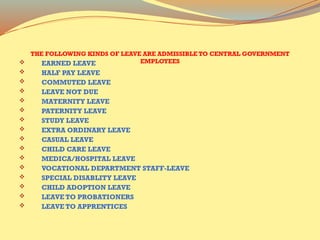 leave rules by the esic organisation.pptx