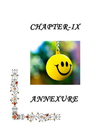CHAPTER-IX 
ANNEXURE 
