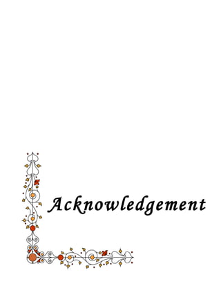 Acknowledgement 
 