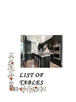 LIST OF 
TABLES 
 