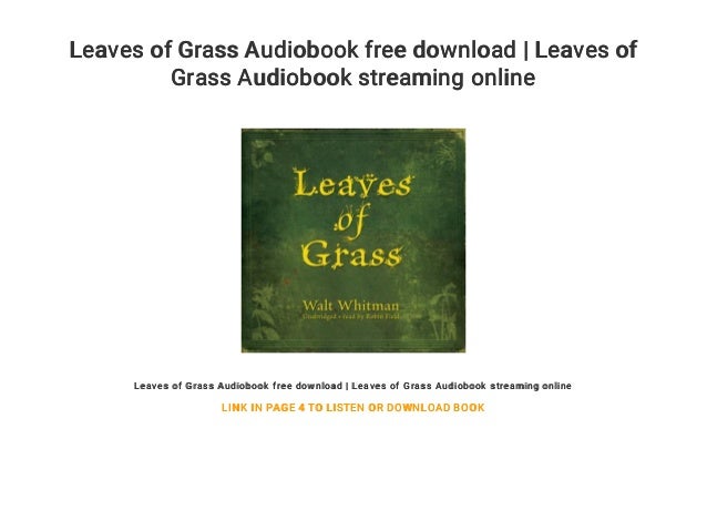 Leaves of Grass Audiobook free download | Leaves of Grass ...