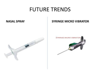 FUTURE TRENDS
NASAL SPRAY SYRINGE MICRO VIBRATOR
 