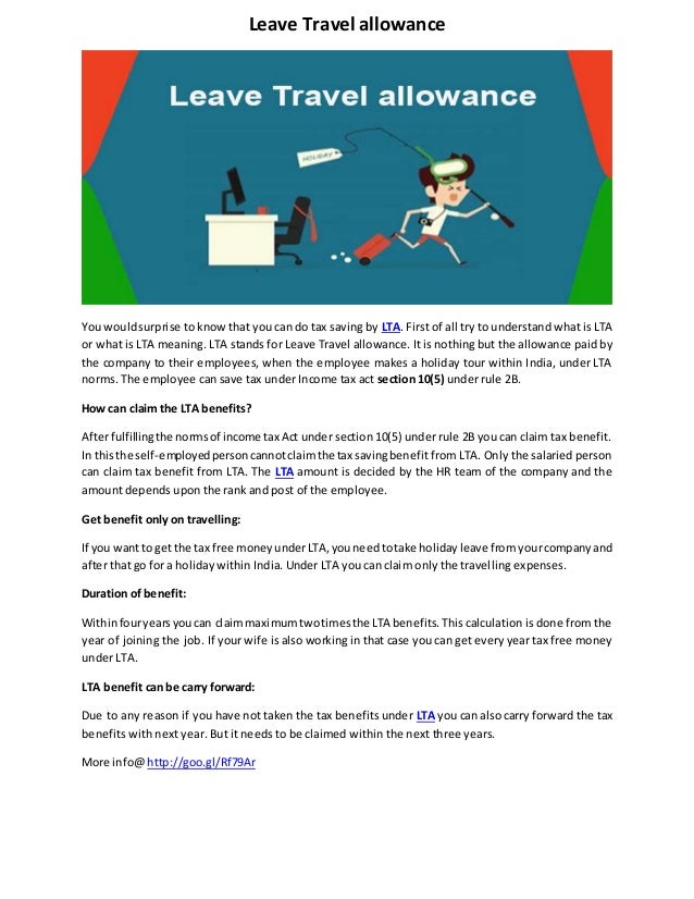 Leave travel allowance