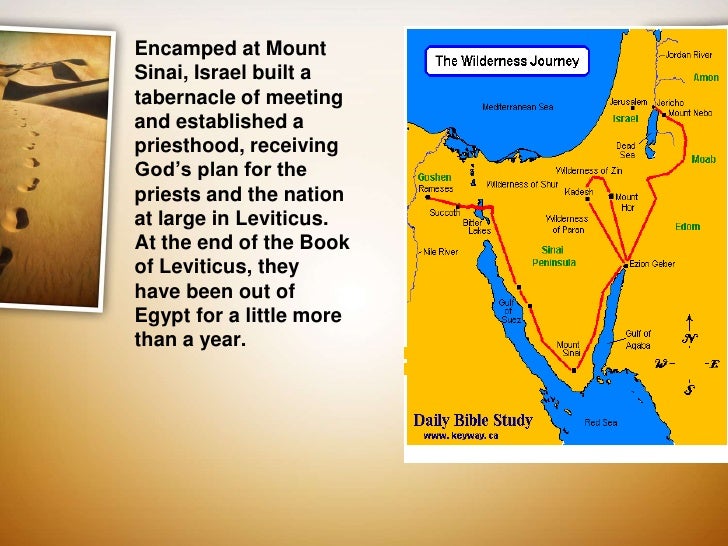 Map Of The Israelites Journey