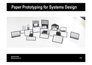 Paper Prototyping for Systems Design




@jessmcmullin
@samanthastarmer                       118
 