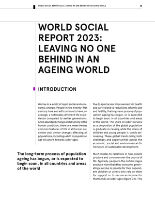 Leaving No One Behind in an Ageing World - World Social Report 2023 | PDF