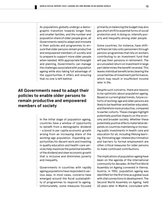 Leaving No One Behind in an Ageing World - World Social Report 2023 | PDF