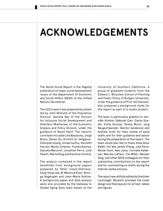 Leaving No One Behind in an Ageing World - World Social Report 2023 | PDF