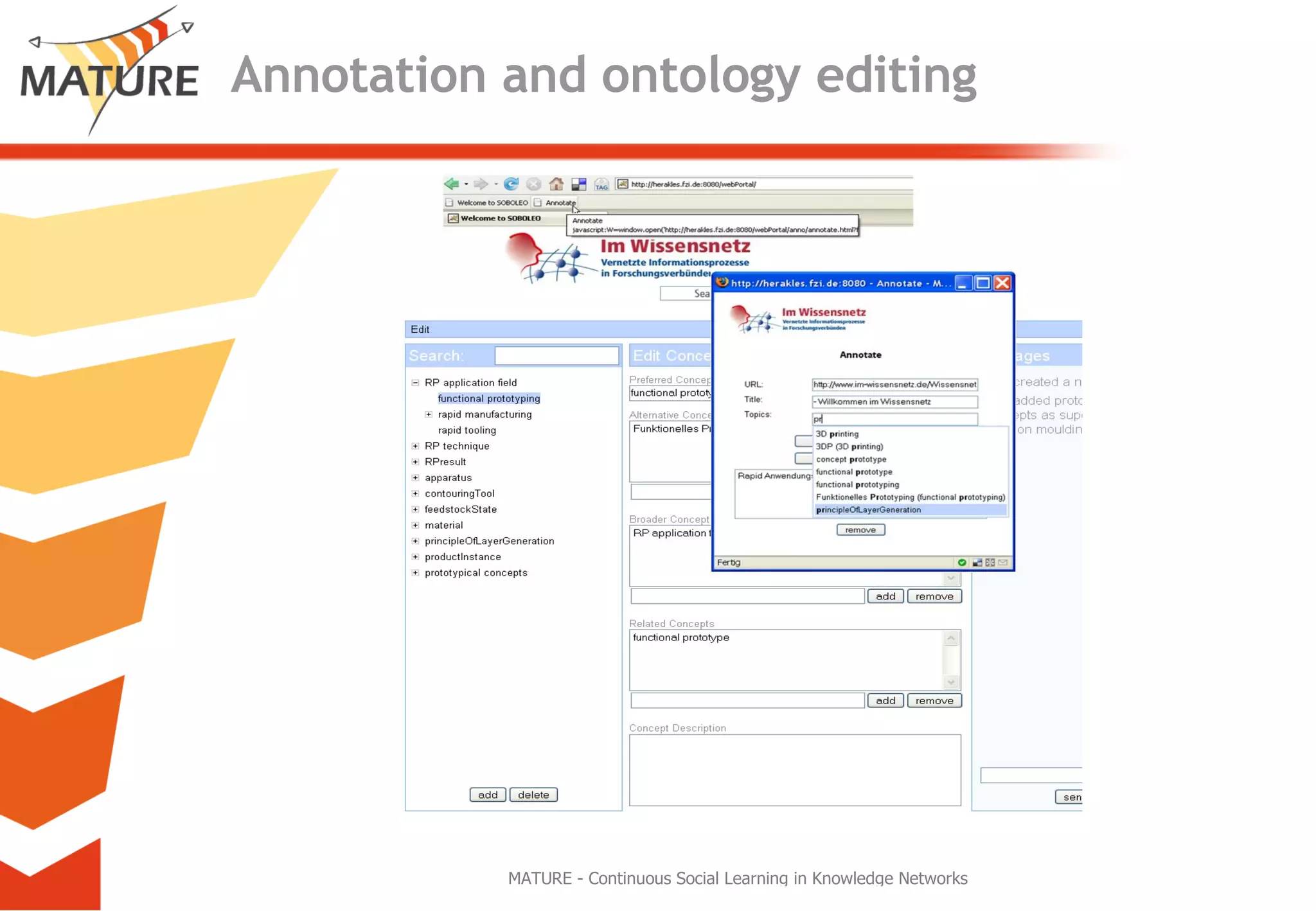 Annotation and ontology editing 