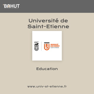 D E V E N E Z D I G I T A L L E A R N I N G M A N A G E R
LE
Université de
Saint-Etienne
Education
www.univ-st-etienne.fr
D E V E N E Z D I G I T A L L E A R N I N G M A N A G E R
LE
 