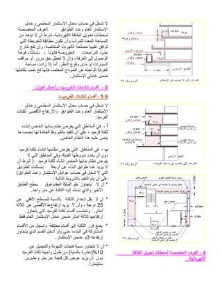 4 - الغرف المخصصة لمحطات تحويل الطاقة 
الكهربائية: 
لا تدخل في حساب معدل الإستثمار السطحي وعامل 
الإستثمار العام وعدد الطوابق الغرف المخصصة 
لمحطات تحويل الطاقة الكهربائية، شرط أن لا تؤخذ من 
المساحة المعدة للمرآب وأن تكون مطابقة للخريطة التي 
توافق عليها مصلحة الكهرباء المختصة، وأن تقع خارج 
حدود التراجعات المفروضة قانون ا ،ً بإستثناء فوهة 
الوصول إلى الغرفة ، وأن لا تعطل حق مرور أو مواقف 
السيارات أو مدى وقوع النظر. أما إذا زادت مساحة 
الغرفة الواحدة عن النموذج المعتمد، فإنها تح تسب بكاملها 
ضمن عاملي الإستثمار. 
5 - أقسام ثـكـنـات الـقـرمـيـد وأعمال العزل: 
1-5 ـ أقسام ثـكنـات القـرميـــد 
لا تدخل في حساب معدل الإستثمار السطحي وعامل 
الإستثمار العام وعدد الطوابق والإرتفاع الأقصى ثكنات 
القرميد: 
أ - في المناطق التي يفرض نظام بنائها الخاص إنشاء 
ثكنة قرميد ، على أن تتقيد بالشروط العائدة لها بحسب ما 
ينص عليه هذا النظام الخاص. 
ب - في المناطق التي يفرض نظامها انشاء ثكنة قرميد 
دون أن يحدد شروطها الفنية، وفي المناطق التي لا 
يفرض نظام بنائها الخاص إنشاء ثكنة قرميد ( شرط أن 
لا يزيد عدد طوابق البناء عن أربعة بإستثناء الطوابق 
التي لا تدخل في حساب عوامل الإستثمار وعدد الطوابق) 
على أن يتم التقيد بالشروط التالية : 
* أن لا يتجاوز علو المتكأ المقام فوق سطح الطابق 
الأخير والذي تستند إليه الثكنة عن متر واحد. 
* أن لا يقل إنحدار الثكنة بالنسبة للمسطح الافقي عن 
25 درجة ، وأن لا يزيد إرتفاعها الأقصى عن ثلاثة 
أمتار. وتحتسب أقسام ثكنة القرميد التي يتجاوز 
إرتفاعها ثلاثة أمتار ضمن عامل الإستثمار العام فقط 
* يمنع فرز الثكنة إلى أقسام مختلفة وتسجل من الأقسام 
المشتركة في البناء، حتى ولو أدُخل القسم الذي يتجاوز 
إرتفاعه 3م ضمن الإستثمار . 
* أن لا تتجاوز نسبة فتحات التهوئة والتجميل عن 
%10 (عشرة بالماية) من طول واجهة ثكنة القرميد 
دون أن يزيد عرض كل فتحة عن متر وعشرين 
سنتيمتر ا.ً 
 