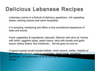 Lebanese recipe | PPT