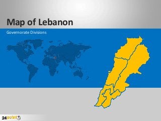 Map of Lebanon
Governorate Divisions
 