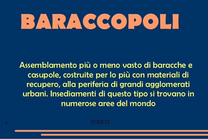 Le baraccopoli