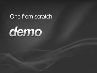 One from scratchdemo