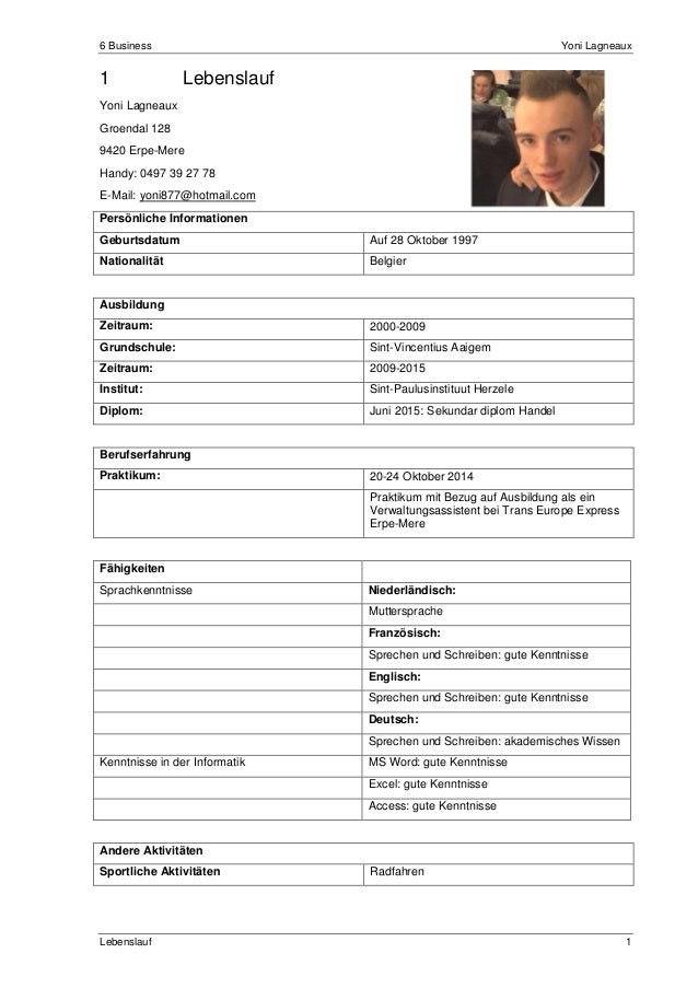 6 business yoni lagneaux lebenslauf 1 1 lebenslauf yoni lagneaux groendal 128 9420 erpe mere - Paulus Lebenslauf 6 business yoni lagneaux lebenslauf 1 1 lebenslauf yoni lagneaux groendal 128 9420 erpe mere - Paulus Lebenslauf
