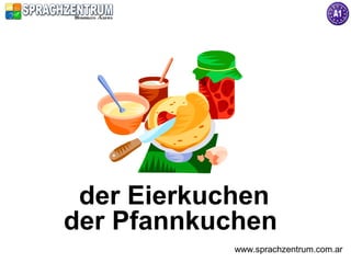 der Eierkuchen
der Pfannkuchen
            www.sprachzentrum.com.ar
 