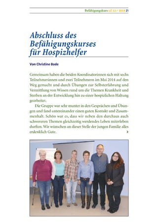 Lebenszeiten 12/2014 