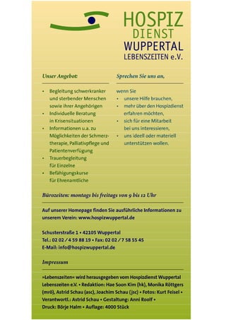 Lebenszeiten 12/2014 