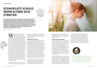 W
enn Eltern zu einem Gespräch mit
Lehrkräften eingeladen werden,
muss es nicht immer um schulische
Leistungen und Noten gehen: Auch
das Kindeswohl kann zum Thema gemacht werden.
Ein Blick auf die Statistiken und Entwicklungen rund
um das Thema Familie legt den Schluss nahe, dass
familiäre Konflikte sich zunehmend auch auf das „schu-
lische Leben“ von Kindern und Jugendlichen auswirken
könnten: In Scheidungen mündende Dauerkonflikte im
Elternhaus sind keine Seltenheit, die Familiengerichte
haben alle Hände voll zu tun mit Schriftsätzen, in denen
Eltern sich wechselseitig aberkennen wollen, für die
eigenen Kinder ein guter Umgang zu sein. Erschreckend
viele Schülerinnen und Schüler kommen morgens mit
einem schweren Rucksack in die Schule. Mit diesem
Rucksack ist allerdings nicht der gemeint, in dem
Unterrichtsutensilien verstaut sind, sondern die Bürde
belastender Gedanken und Gefühle, welche junge
Menschen aus dem Zuhause mitnehmen, weil wieder
einmal der Haussegen schief hängt; weil sich die Eltern
wieder einmal nur Drohungen und unschöne, laute
Worte mitzuteilen haben zu Themen, die Kinder und
Jugendliche oft noch nicht einmal aus eigener Erfah-
rung vertraut sind und die sie daher auch noch nicht so
recht einzuordnen wissen.
In einer Phase der Persönlichkeitsentwicklung, in der
sich Kinder und Jugendliche gerade vorwiegend mit
SCHAUPLATZ SCHULE:
WENN ELTERN SICH
STREITEN
sich selbst zu beschäftigen hätten, wirken destruktive
Konflikte jener Menschen, deren Vorbild und Unter-
stützung eigentlich gerade besonders wichtig wären,
besonders belastend.
ORIENTIERUNG AN DEN ELTERN
Für Kinder sind die Eltern die ersten großen Fixpunkte
einer kleinen Welt, von der aus es gilt, sich auf die
Möglichkeiten und Herausforderungen des Lebens
draußen im Universum der Gesellschaft vorzubereiten.
Kinder sind dabei sehr aufmerksam in der Beobachtung
ihrer Idole. Bereits im Säuglingsalter orientieren sie
sich daran, wie die Eltern in ihrer jeweils individuellen
Art mit den Herausforderungen des Alltags umgehen.
Genauestens wird etwa verfolgt, wie denn das mit dem
Essen und Trinken funktioniert, wie man Aufmerk-
samkeit bekommt und wie der Umgang mit Grenzen
gehandhabt wird. Auch Streitverhalten wird dabei
sorgfältig unter die Lupe genommen, wobei Kinder da
auch sehr stark die nonverbale Ebene mitverfolgen:
Wie fühlen sich Mama und Papa da und wie gehen sie
jeweils damit um? Und das, was sie da erleben, prägt
die ersten Denk-, Gefühls- und Verhaltensmuster.
Eltern beeinflussen damit nachhaltig, wie ihre Kinder
einmal zu sich selbst stehen oder wie sie mit ihrem
sozialen Umfeld und auch eigenen Partnerschaften
umgehen. Erkennbar ist das unter anderem in den
vielen Momenten, die Außenstehenden wie den
Schule ist nicht nur Schauplatz von Wissenstransfer und Persönlichkeits­
entwicklung. Häufig treten hier auch Konflikte und Probleme zutage, die
ihren Ursprung möglicherweise gar nicht in der Schule haben: Zunehmende
Unaufmerksamkeit, Gereiztheit und verändertes Sozialverhalten in der
Gruppe können Alarmsignale sein, bei deren Beobachtung nicht einfach zur
Tages­ordnung übergegangen werden sollte. Die Expertinnen und Experten
der Lebens- und Sozialberatung stehen bei Konflikt­prävention und
Konflikt­management hilfreich zur Seite.
VON HANS-JÜRGEN GAUGL *
Bezugspersonen in der Schule und auch bereits im
Kindergarten auffallen: Kinder beginnen schon sehr
früh, in diversen Situationen das Verhalten der Eltern zu
spiegeln und zu üben.
UNVERZICHTBARE BEZUGSPERSONEN
Kinder haben dabei nicht nur ein unendliches Grund-
vertrauen in die eigenen Eltern, sie empfinden Eltern
auch als unverzichtbare Bezugspersonen. Selbst wenn
es in einigen Altersstufen gar nicht cool ist – und sie
es daher nur ungern zugeben. Auch wenn es immer
wieder Phasen der Abnabelung gibt, so spürt der
Nachwuchs doch eine gewisse Abhängigkeit von der
Fürsorge der Eltern: Diese ist dabei gar nicht einmal
so materiell ausgerichtet, es handelt sich mindes-
tens ebenbürtig um eine emotionale Verbindung, auf
welche Kinder für ihre Entwicklung angewiesen sind.
Genau diese enge Verbindung in einer Überzeugung
der Abhängigkeit macht Prägungen durch die eigenen
Eltern so machtvoll.
Gerät nun die Beziehung zu einem der beiden Eltern-
teile in Gefahr oder wird diese sogar unterbunden, ist
dies eine traumatische Erfahrung, die enorme Unsicher-
heit auslöst. Ohnmacht und Unfähigkeit, daran etwas
zu ändern, werden rasch in Schuldgefühle umgewan-
delt. Nicht selten geben sich Kinder sogar die Schuld an
unschönen Konfliktszenen zu Hause oder gar an einer
Trennung der Eltern. Ein Phänomen, welches sogar bei
erwachsenen Betroffenen noch häufig anzutreffen ist.
Ein weiterer Gesichtspunkt aus der Perspektive der
Kinder ist die Erkenntnis, nun die Hälfte der Haupt-
bezugspersonen zu verlieren. Das macht Angst. Angst,
nun unter Umständen auch die andere Elternhälfte
verlieren zu können und vollkommen hilflos und allein
dazustehen. Damit erklärt sich, weshalb Kinder rasch
dazu neigen, Verantwortung für das Wohlergehen jenes
Elternteils zu übernehmen, bei dem sie sich befinden.
* HANS-JÜRGEN GAUGL ist Mediator und Elternbera-
ter; in der Praxis konnte er bereits in zahlreichen als aus-
sichtslos empfundenen Familienkonflikten die Menschen
wieder zu einem friedlichen Miteinander zurückbegleiten.
„Wenn Eltern sich streiten“ ist sein neuestes Werk, in wel-
chem er veranschaulicht, wie das mit dem Miteinander von
Eltern wieder funktionieren kann. www.lassunsreden.at
▷
26 27LEBENS- UND SOZIALBERATUNG LEBE MAGAZIN
KONFLIKTPRÄVENTION
 