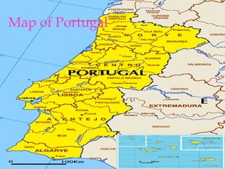 portugal presentation map