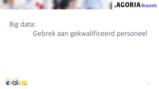 Big data:
Gebrek aan gekwalificeerd personeel
20
 