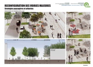 RECONFIGURATION DES VOIRIES MAJEURES
Stratégies paysagères et arborées
BOULEVARD DE YOUGOSLAVIE projet
 