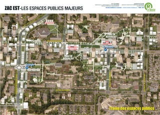 ®
                                                                                                                     VILLE DE RENNES                            QUARTIER DU BLOSNE
                                                                                      DIRECTION DE L'AMENAGEMENT ET DE L'URBANISME     / MISSION D’ARCHITECTE-URBANISTE-PAYSAGISTE



ZAC EST-LES ESPACES PUBLICS MAJEURS
                                                                                                  SERVICE OPERATION D’AMENAGEMENT                                    ACCORD-CADRE



                                                                                                                                                                                      Le blosne
                                                                                                          ANTOINE GRUMBACH ET ASSOCIÉS > AGENCE RONAN DESORMEAUX > AVRIL 2013




                                     Equipement




                                                                                                           PARC EN
                                                                                                          RESEAU EST
                                       BD YOUGOSLAVIE                                                  Halle
                                                                                                    Equipement

                                                             Conservatoire
                                                                              PLACE
                                                                                                     Le Blosne
                                                              de musique                                m
                                                                             ZAGREB


                                                          PARC EN
                                                         RESEAU EST

                          Triangle
                          m
                                                                                                                 RUE DE ROUMANIE




                                                                                                                                                                                 AVENUE DE POLOGNE
    AVENUE DES PAYS-BAS




                                                  BD DE BULGARIE




                                                                                                                Trame des espaces publics.                                      PLAN GUIDE V5        9
 